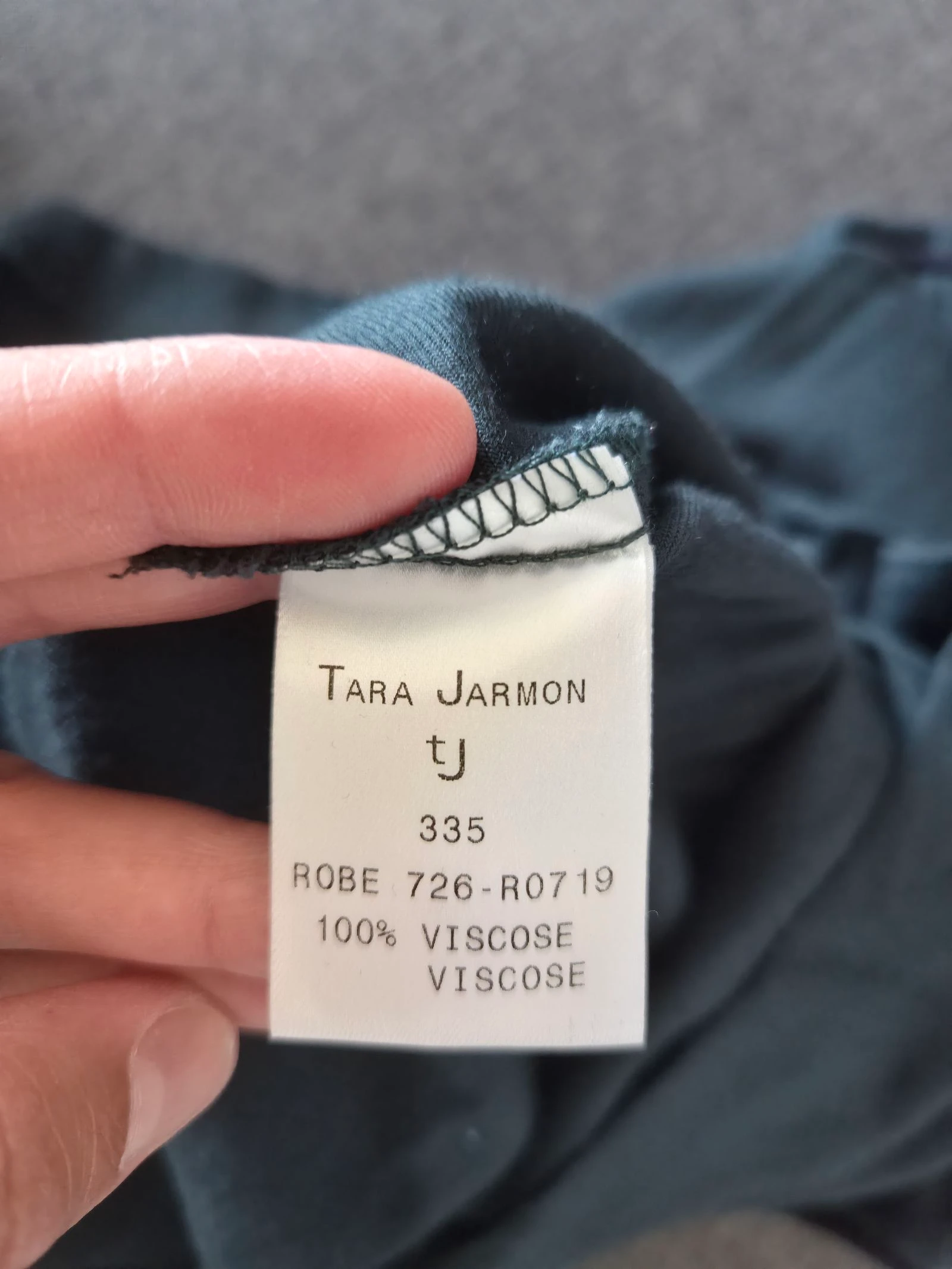 Korte donkergroene jurk Tara Jarmon Maat 38 – photo 6